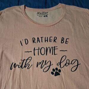 Bella Canvas Light Pink Dog Lover Tee
